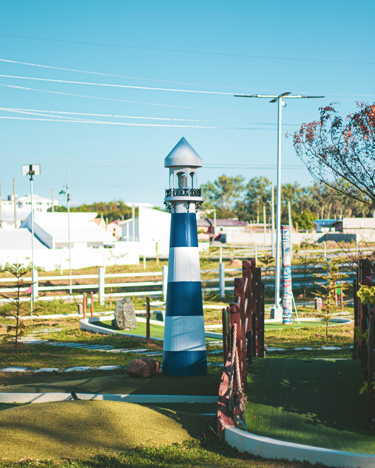 Mini golf course construction